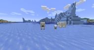 Frozen ocean with Polar bears (Image via Minecraft Wiki)